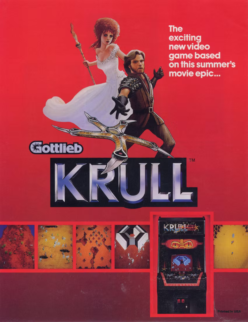 Krull Arcade Flyer promocional